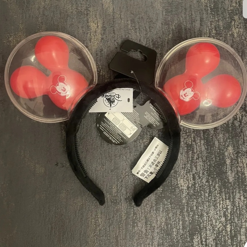 Disney Ears Headband Light Up Red Balloon Mickey Mouse Best Day Ever.